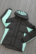 Syna World Logo Puffer Jacket ‘’Black/Teal’’